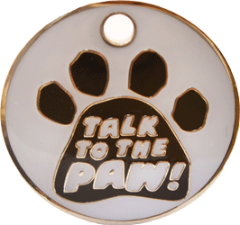 Talk to the Paw Tag